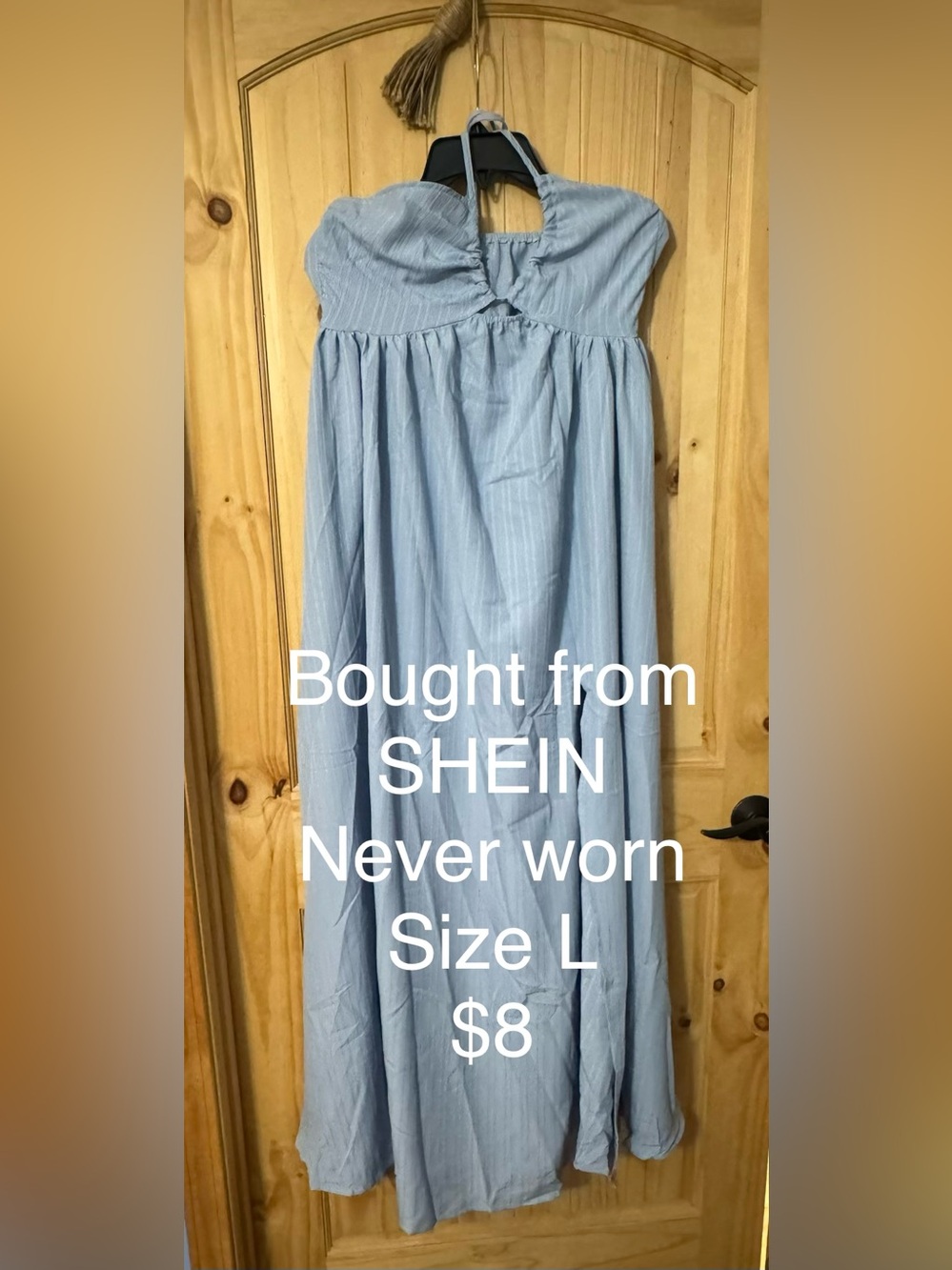 SHEIN Pale Blue Maxi Skirt